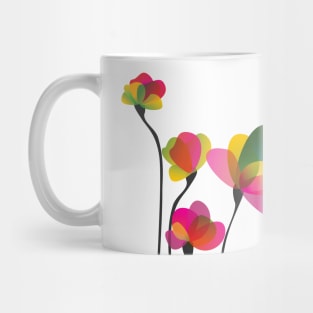 Abstract Flowers Mug